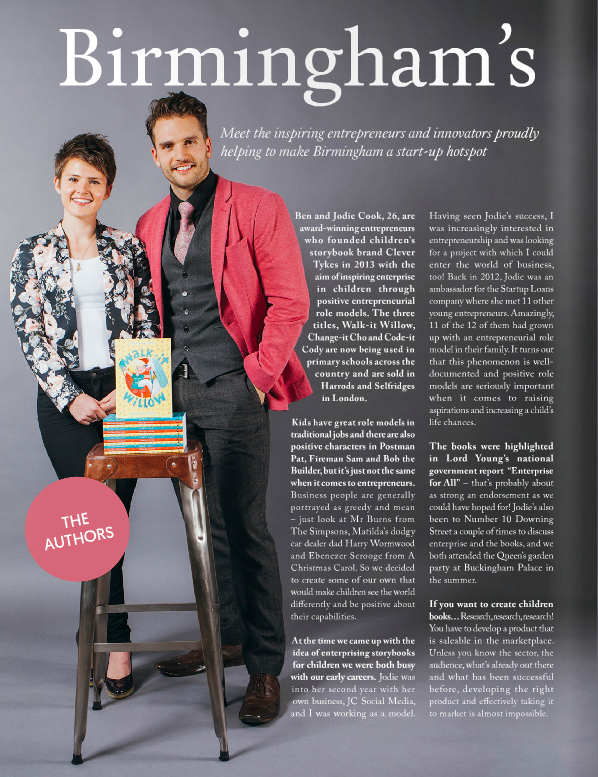 Ben and Jodie Cook in Style Birmingham magazine