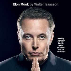 Book cover of Elon Musk's life story and business success