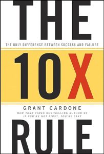 Grant Cardone's The 10x Rule book cover